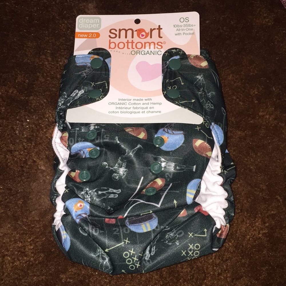 Smart Bottoms Organic 2.0 Dream Diaper BNWT OS AIO